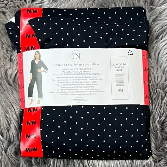 FN By Flora Nikrooz Women's Pyjama Set | 2 Piece Set | Navy | Various Sizes - Picture 2 of 2